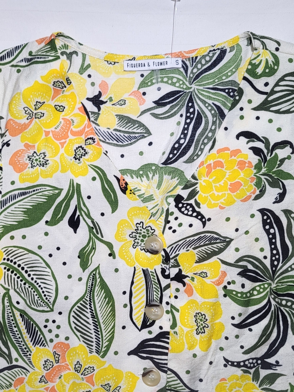 Figueroa & Flower Yellow Floral Maxi Dress